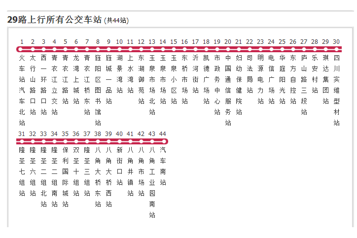 德陽公交29路