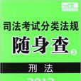 2013司法考試分類法規隨身查：刑法