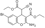 乙基-2-氨基-6-溴-4-（1-氰基-2-乙氧基-2-甲醯）-4H-苯並呋喃-3-羧酸