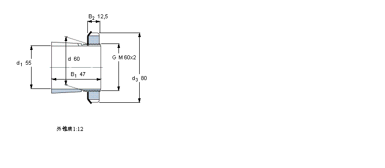 SKF H312軸承