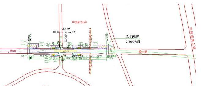 高新區南站位置及結構