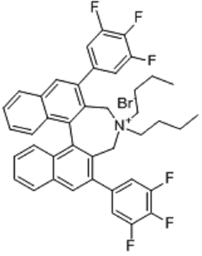 (11BR)-4,4-二丁基-2,6-二（3,4,5-三氟苯基）-4,5-二氫-聯萘酚溴