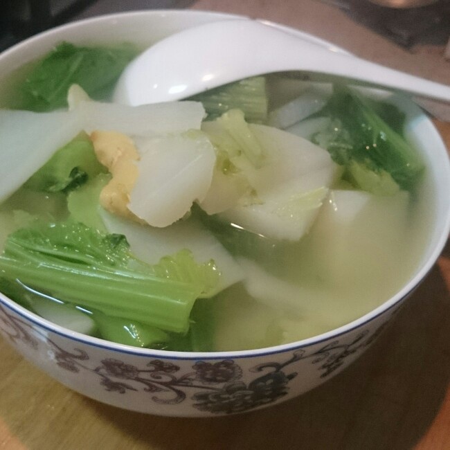 白煮蘿蔔青菜