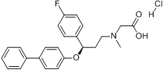 N-[(3R)-3-（[1,1\x27-聯苯]-4-氧基）-3-（4-氟苯基）丙基]-N-甲基甘氨酸