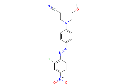 3-[4-[（2-氯-4-硝基苯基）偶氮]苯基]（2-羥基乙基）氨基丙腈