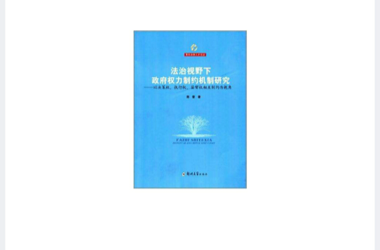 法治視野下政府權力制約機制研究