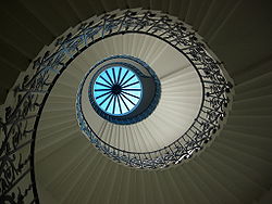 英國格林尼治皇后宮內的旋轉樓梯