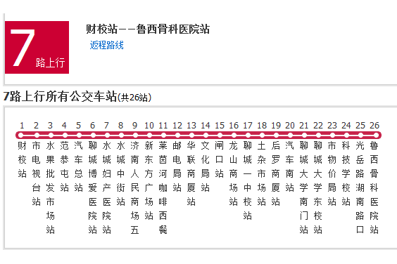 聊城公交7路