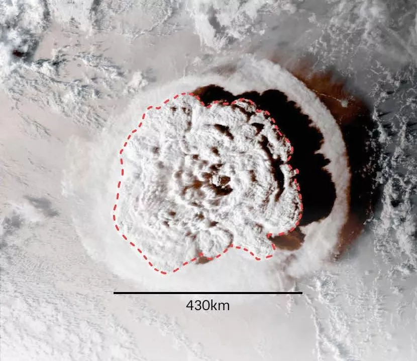 1·15湯加海底火山噴發