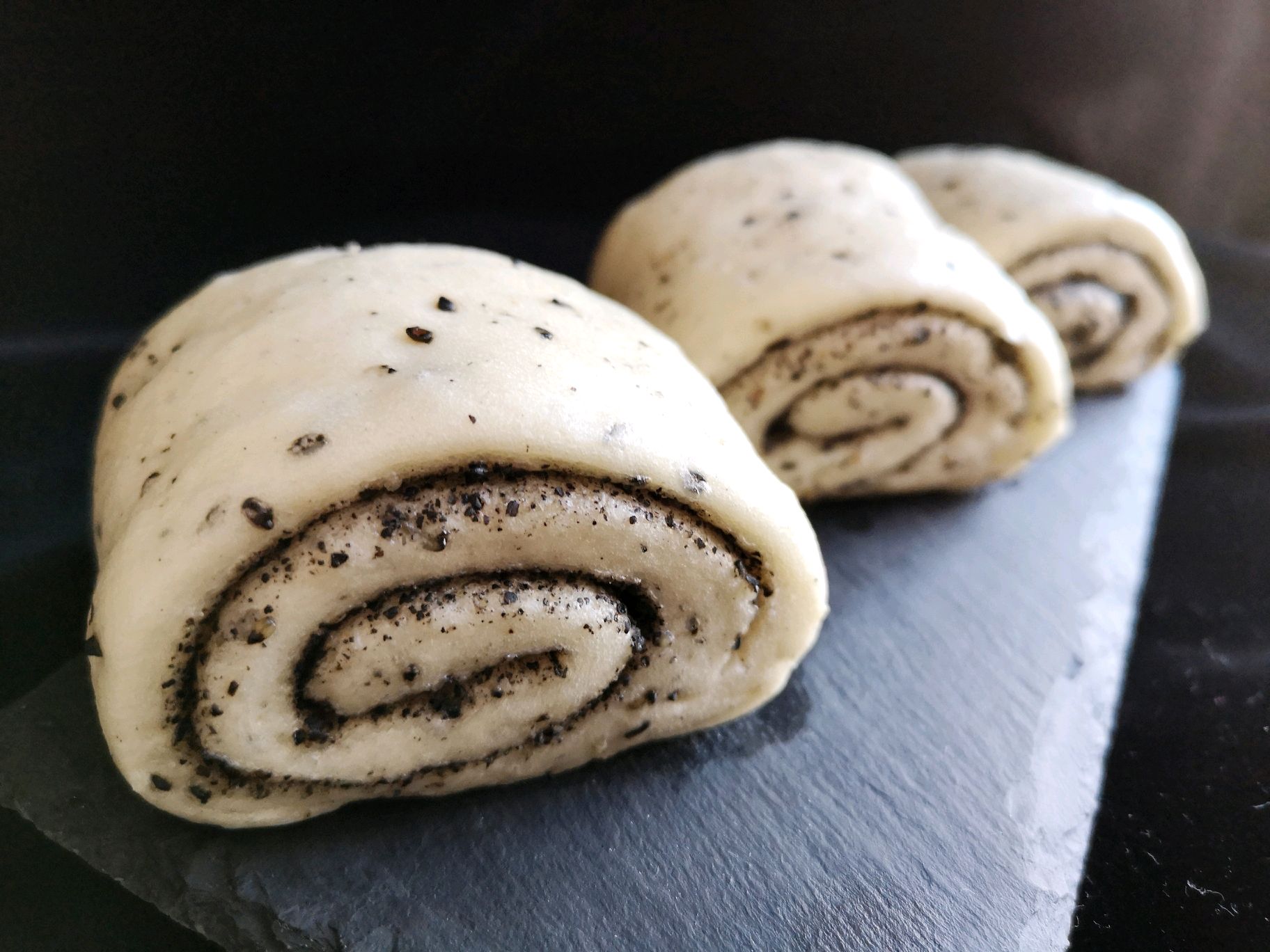 黑芝麻饅頭卷