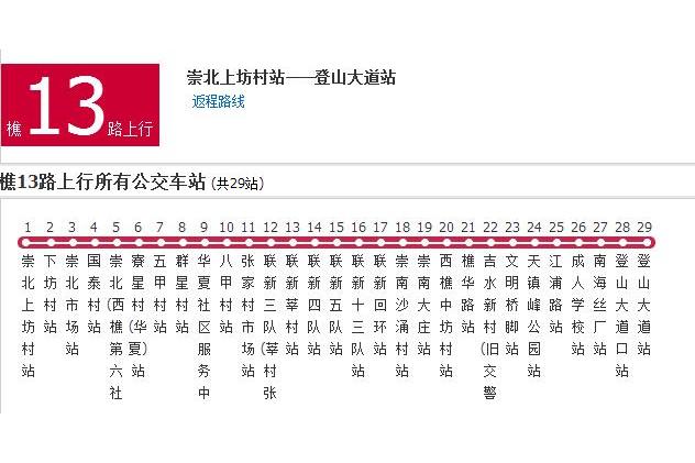 佛山公交樵13路