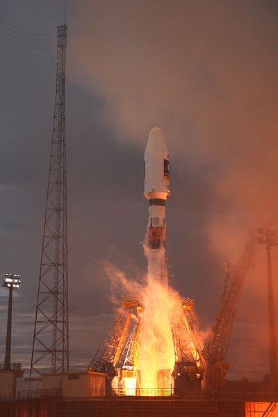 2011年10月21日，一枚伽利略衛星在蓋亞那太空中心發射。