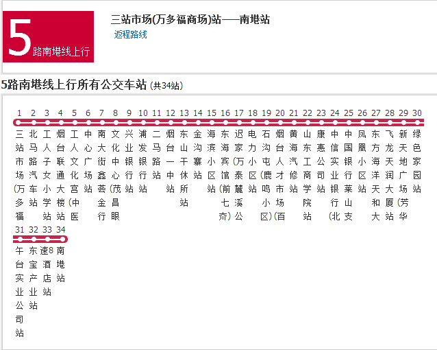 煙臺公交5路南塂線