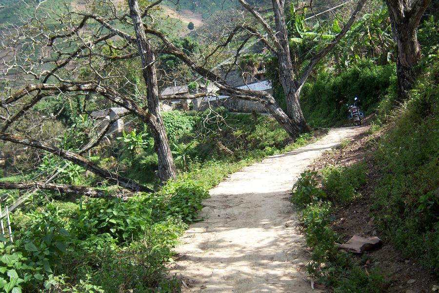 竹嶺崗自然村入戶硬板路