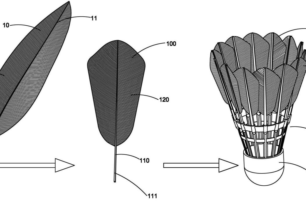 羽毛球的製造方法