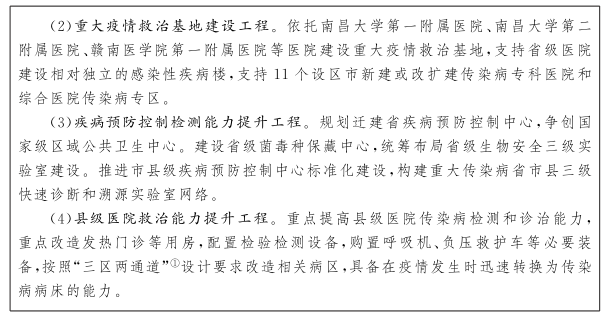 江西省“十四五”衛生健康發展規劃