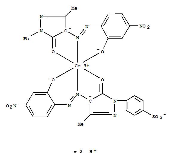 [4-[4,5-二氫化-4-[（2-羥基-4-硝苯基）偶氮]-3-甲基-5-氧代-1H-吡唑-1-基]苯磺酸根合][2,4-二氫-4-[(2-羥基-