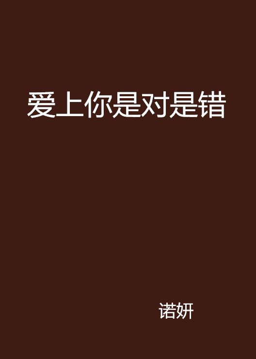 愛上你是對是錯(小說名稱)