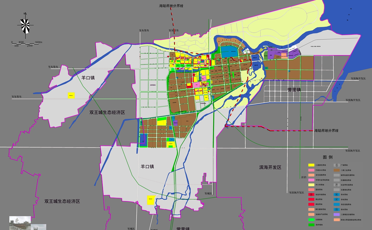 羊口鎮土地利用規劃圖（調整前）