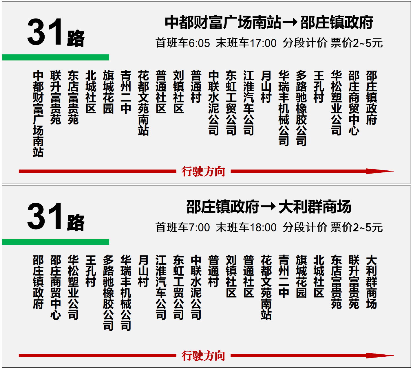 青州公交31路