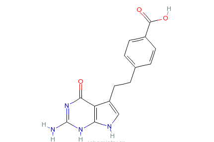 4-[2-（2-氨基-4,7-二氫-4-氧代-3H-吡咯並[2,3]嘧啶-5-基）乙基]苯甲酸