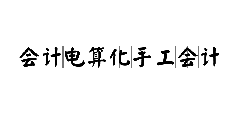 會計電算化手工會計