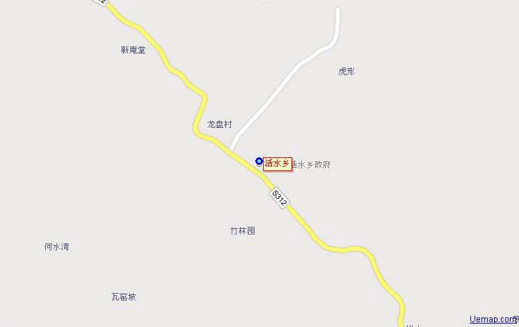 中方縣活水鄉地圖