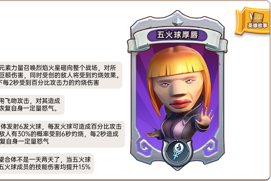 五火球厚唇(《我叫MT：歸來》手遊的卡牌角色)