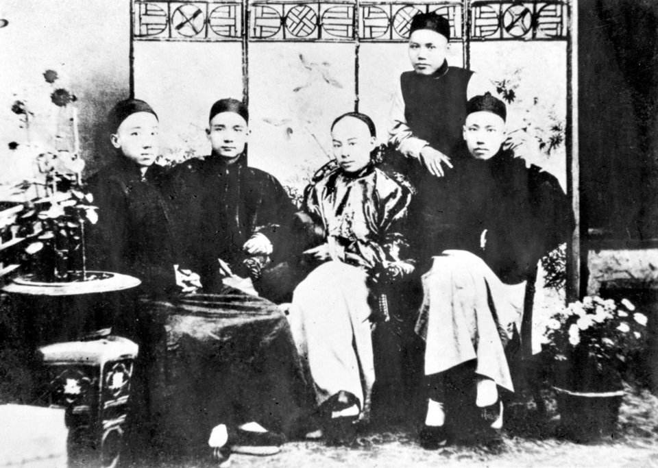 1888年孫中山與友人合影