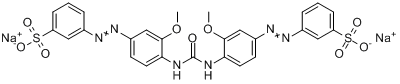 3,3\x27-[碳醯雙[亞胺基（3-甲氧基-4,1-亞苯基）偶氮基]]二苯磺醯鈉