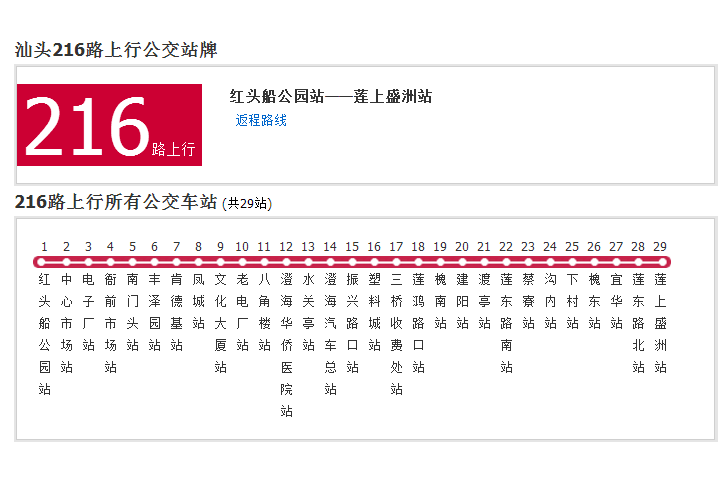 汕頭公交216路