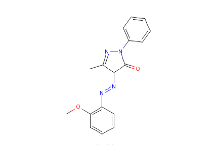 2,4-二氫-4[（2-甲氧基苯基）偶氮]-5-甲基-2-苯基-3H-吡唑啉-3-酮