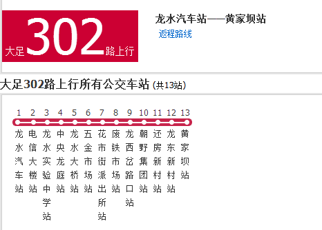 大足公交302路