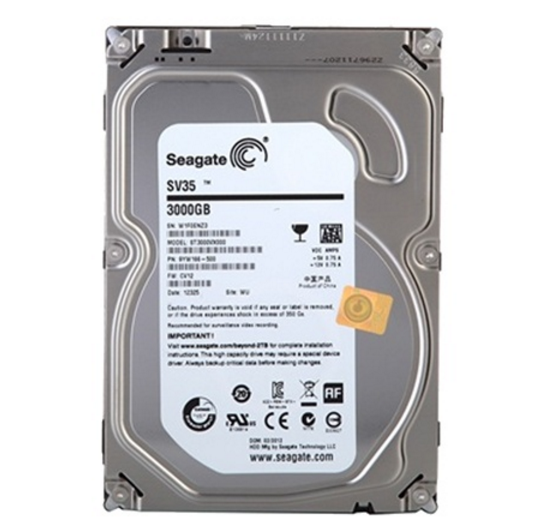 希捷SV35 3TB SATA3(ST3000VX000)監控級3.5寸硬碟