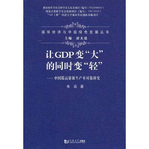 讓GDP變大的同時變輕：中國提高資源生產率對策研究