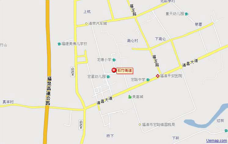 石竹街道地圖
