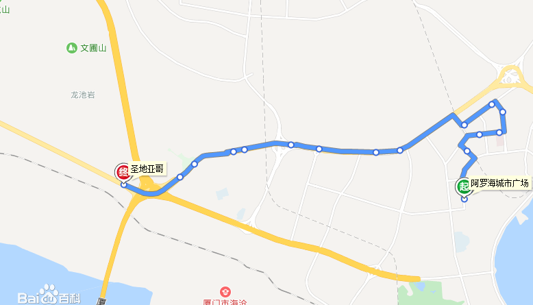 廈門公交801路路線圖