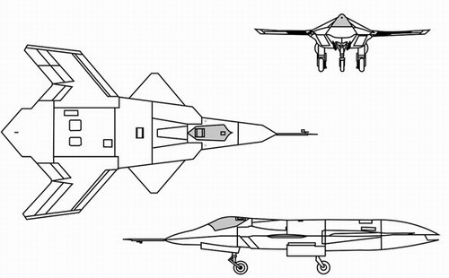 X-36 三視圖