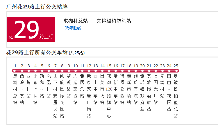 廣州公交花29路