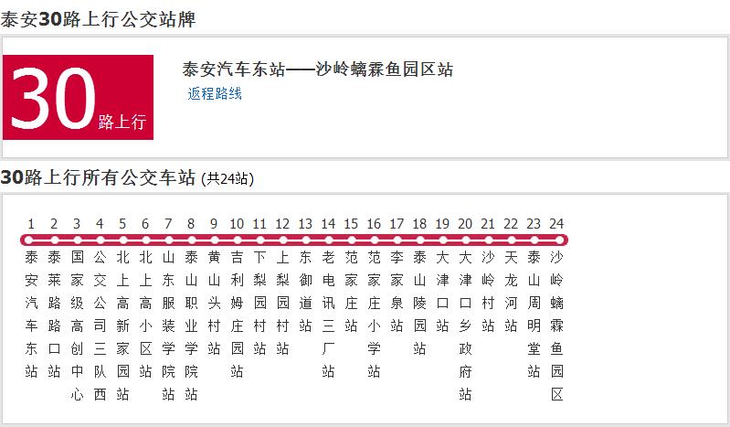 泰安公交30路