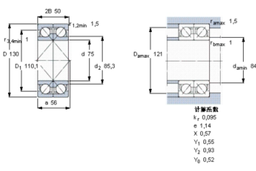 SKF 2×7215BEGAY軸承