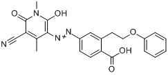 4-[（5-氰基-1,6-二氫-2-羥基-1,4-二甲基-6-氧代-3-吡啶基）偶氮]苯甲酸-2-苯氧基乙基酯