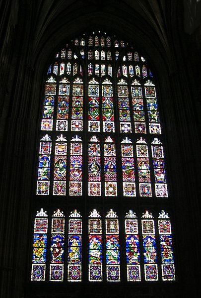 英國坎特伯里大教堂大花窗玻璃
