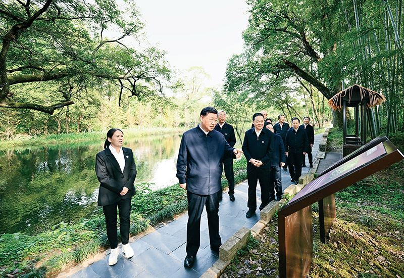 以美麗中國建設全面推進人與自然和諧共生的現代化