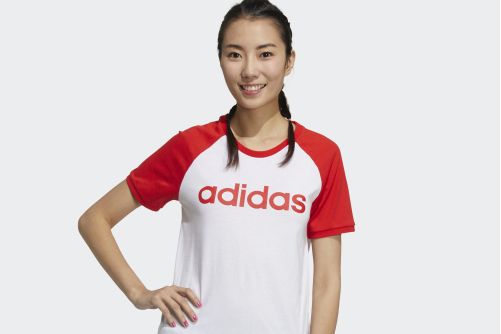 ADIDAS NEO W CE LINR TEE2夏季運動短袖T恤