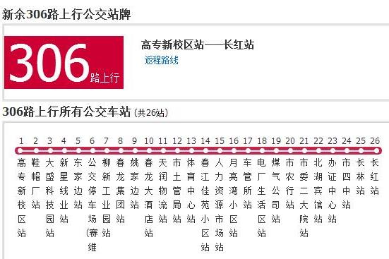 新余公交306路