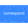 correspond