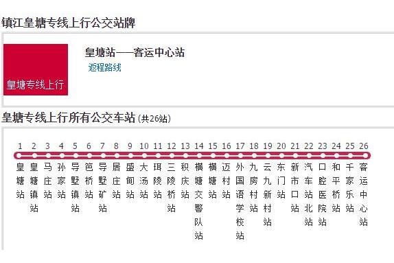 鎮江公交皇塘專線