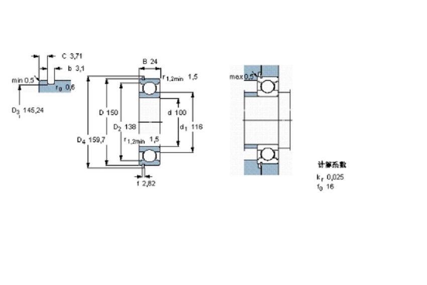 SKF 6020NR軸承