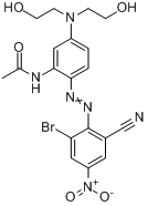 N-[5-[二（2-羥乙基）氨基]-2-[（2-溴-6-氰基-4-硝基苯基）偶氮]苯基]乙醯胺